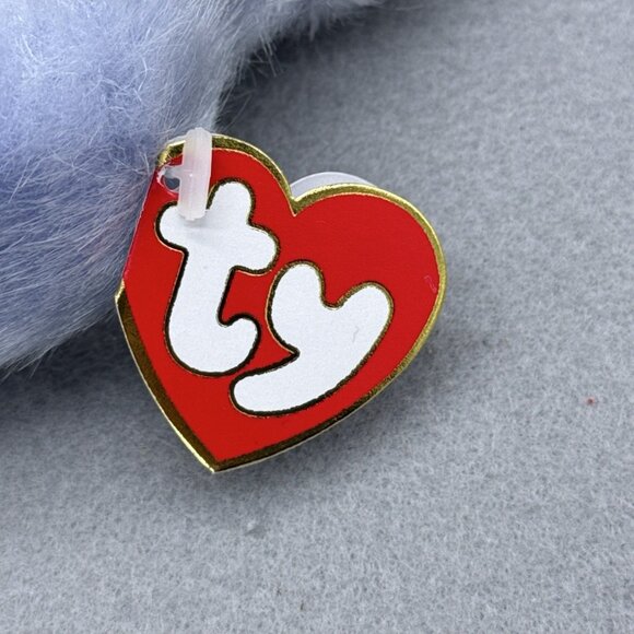 Azalea Light Blue Rabbit Bunny Hare Attic Treasures Pink Ribbon Floppy TY 1993 - Picture 4 of 7